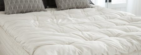 Merino Wool Mattress Topper , Under Blanket, Wool Bed Sheet With Corner  Straps , Reversible Cotton Side , All Seasons Size 66/183cm 