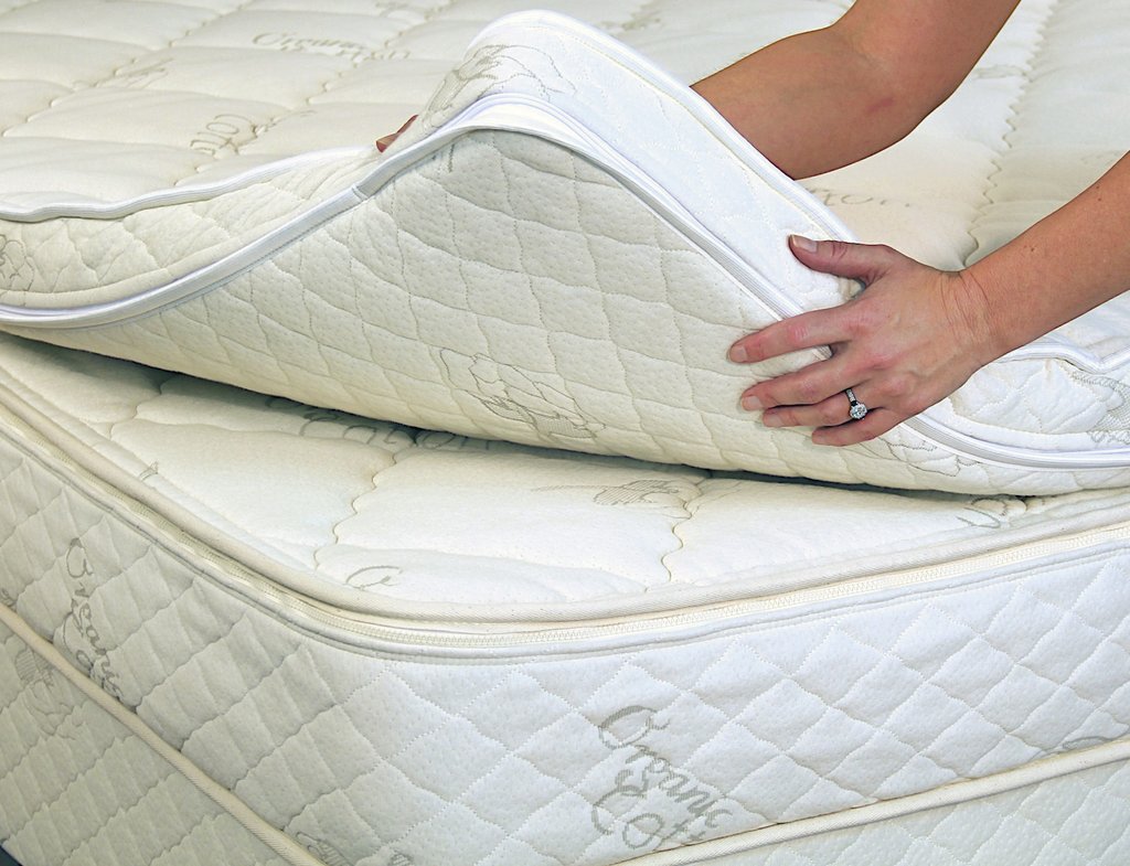 sleep on latex wool mattress topper